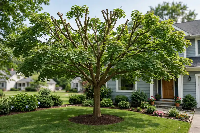 Tree Trimming & Pruning — equipment and crew at work