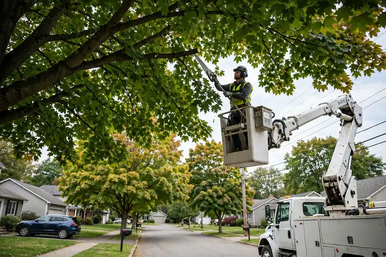 Tree pruning work in Culpeper County